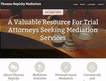 Tablet Screenshot of clevelandmediator.com
